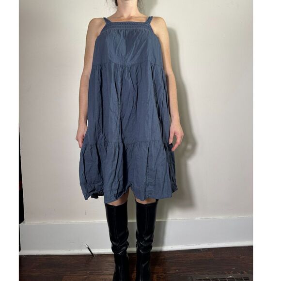 Universal Thread Boho Blue Tiered Midi Dress Size XS - Picture 1 of 6